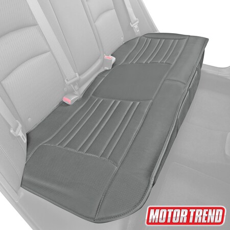 Motor Trend Pu Leather Rear Bench Seat Cushion/Charcoal MTSC-421-CC